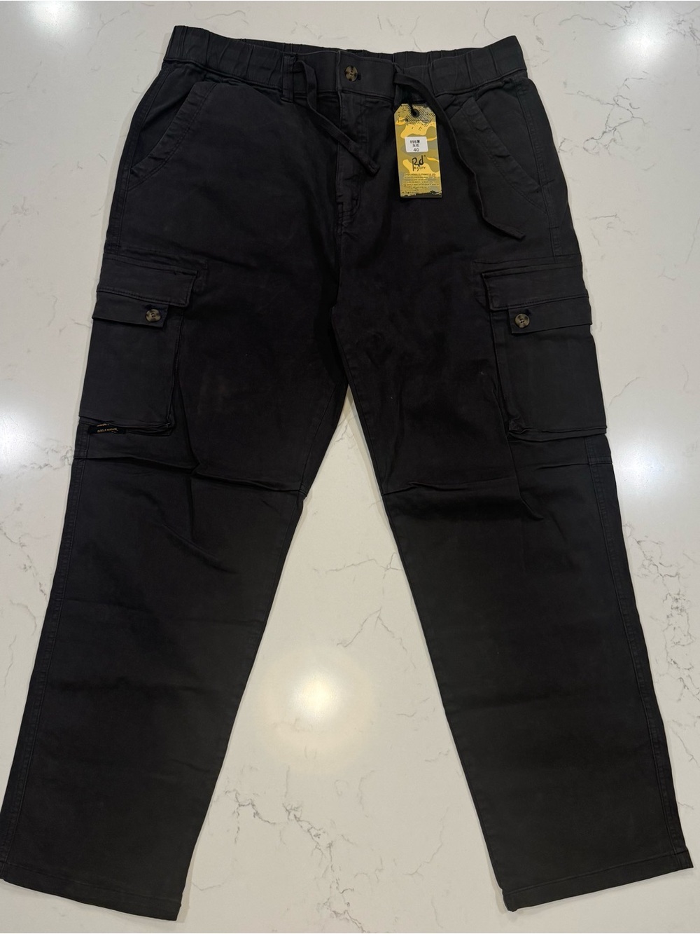 MENS Heavy Duty CARGO Pants EMT EMS PARAMEDIC 6 Pockets Drawstring Sz 40/7XL